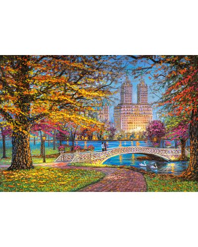 Puzzle Castorland de 1500 piese - Plimbare toamna, Central Park - 2