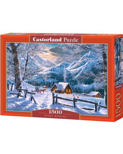 Puzzle Castorland de 1500 piese - Snowy Morning - 1