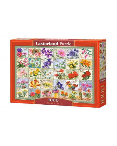 Puzzle Castorland de 1000 piese - Vintage Flora - 1