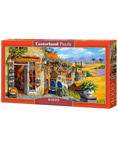 Puzzle panoramic Castorland de 4000 piese - Culori din Toscana - 1