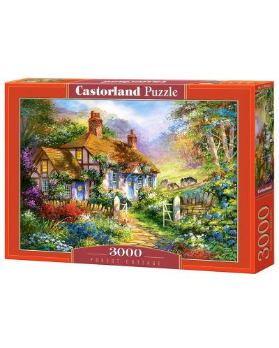 Puzzle Castorland de 3000 piese - Coliba in padure - 1