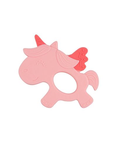 Inel gingival din silicon Canpol - Unicorn, roz - 1