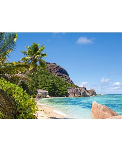 Puzzle Castorland de 3000 piese - Plaja tropicala, Seychelles - 2