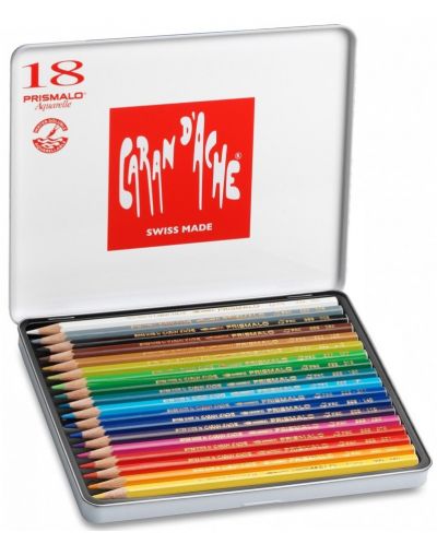 Creioane acuarele colorate Caran d'Ache Prismalo – 18 culori - 2