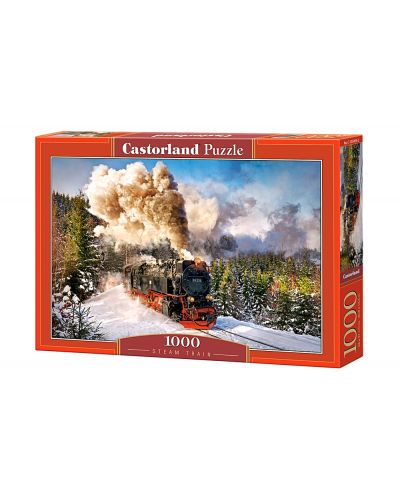 Puzzle Castorland de 1000 piese - Locomotiva cu abur - 1