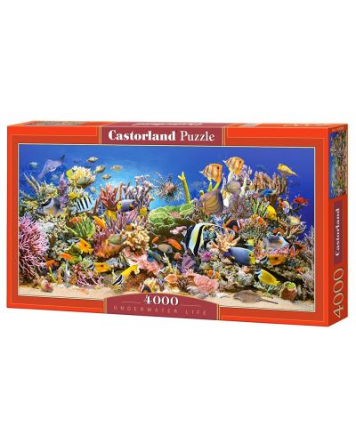 Puzzle panoramic Castorland de 4000 piese - Viata in mare - 1