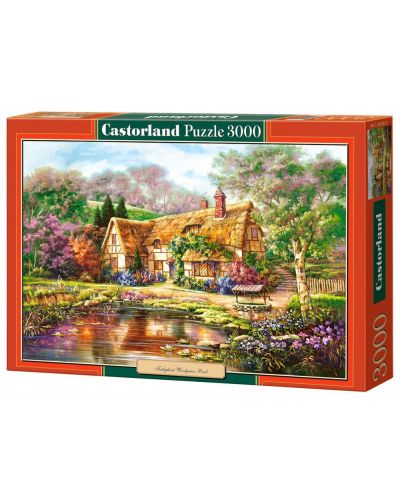 Puzzle Castorland de 3000 piese - Amurg peste lacul din Woodgreen - 1