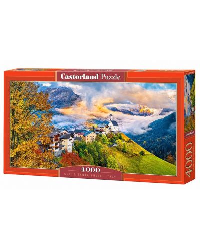 Puzzle panoramic Castorland de 4000 piese - Colle Santa Lucia in Italia - 1