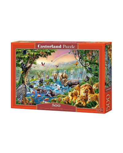 Puzzle Castorland de 500 piese - Rau in jungla - 1