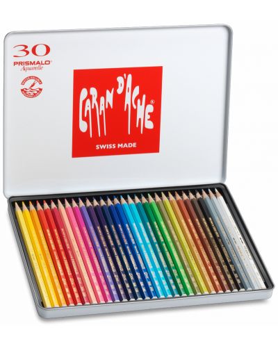 Creioane acuarele colorate Caran d'Ache Prismalo – 30 de culori - 2