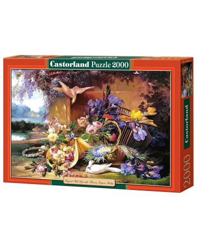Puzzle Castorland de 2000 piese - Flori si pasari - 1