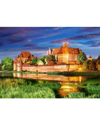Puzzle Castorland de 1000 piese - Castelul Malbork in Polonia - 2