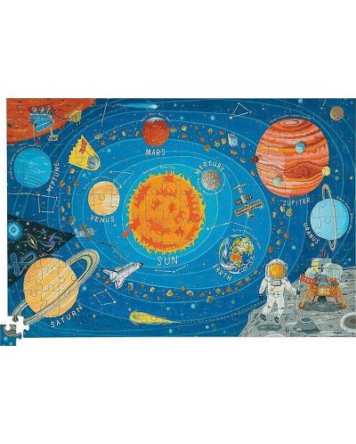 Puzzle pentru copii Crocodile Creek de 200 piese - Cosmos, cu poster caou - 2