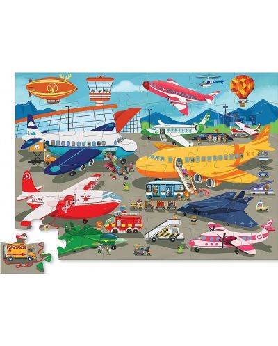 Puzzle pentru copii Crocodile Creek de 50 piese - La aeroport - 2