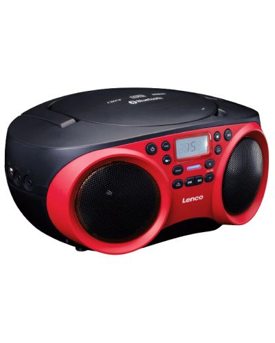 CD Player Lenco - SCD-501RD, roșu/negru - 3