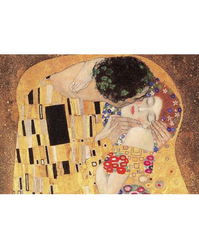 Puzzle Trefl de 1000 piese - Sarutul, Gustav Klimt - 2