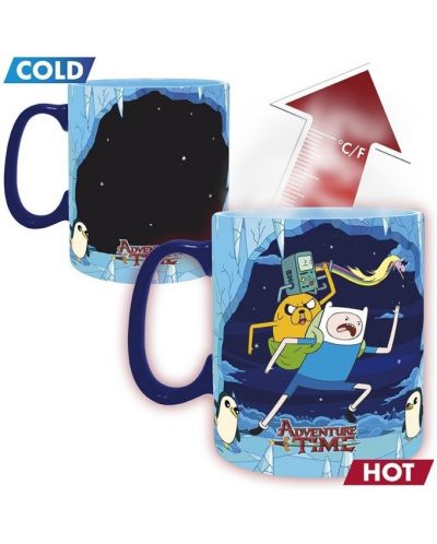Cupa cu efect termic ABYstyle Animation: Adventure Time - Ice King & Princesses, 460 ml - 2