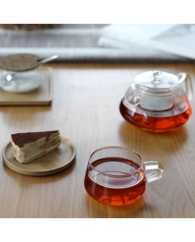 Ceașcă de ceai cu farfurioară Viva Scandinavia - Classic, 250 ml, bambus și sticlă - 6