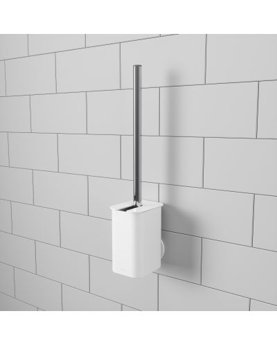 Perie de toaletă Umbra - Flex Sure-Lock, albă - 7