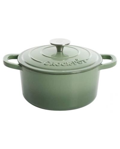 Oală cu capac  Crock-Pot – Artisan, 28.6 cm, fontă, verde