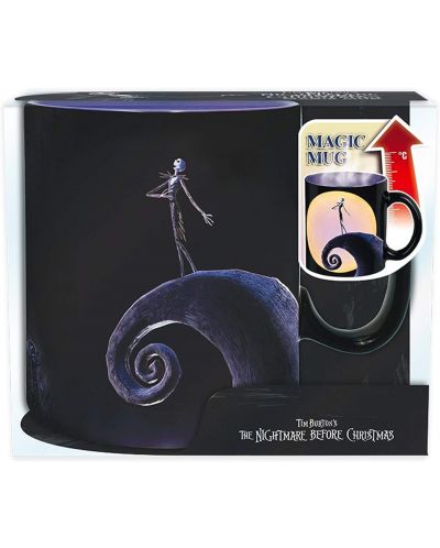 Cana cu efect termic ABYstyle Disney: Nightmare Before Christmas - Jack & Moon, 460 ml - 3