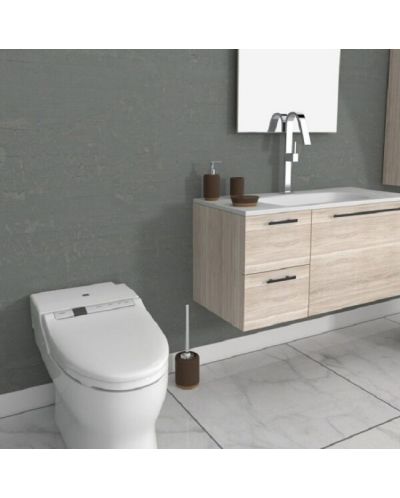Perie de toaletă Inter Ceramic - Marley, 11,8 x 39,5 cm, maro - 2