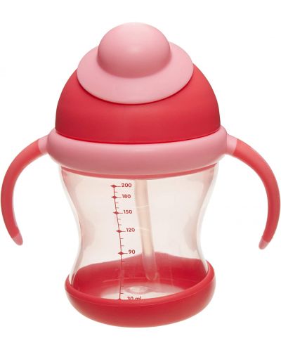 Cana cu pai si manere Wee Baby - Red, 200 ml - 3