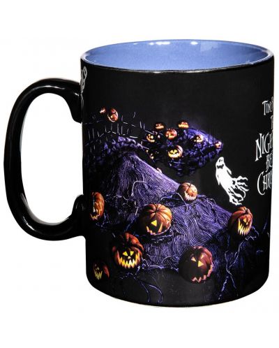 Cana cu efect termic ABYstyle Disney: Nightmare Before Christmas - Jack & Moon, 460 ml - 1