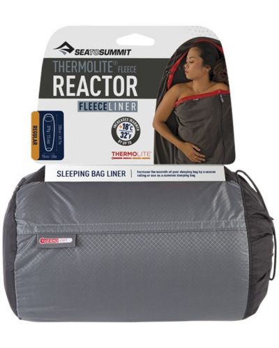 Foaie pentru sacul de dormit Sea to Summit - Reactor Thermolite Fleece Liner, gri - 4
