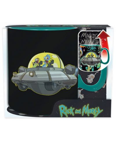 Cana cu efect termic ABYstyle Animation: Rick & Morty - Spaceship, 460 ml	 - 4