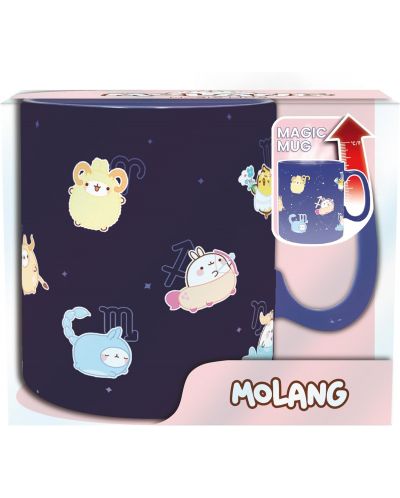 Cupa cu efect termic ABYstyle Animation: Molang - Astrology, 460 ml - 3