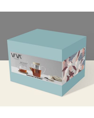Ceainic cu strecurătoare Viva Scandinavia - Infusion, 500 ml, cu capac din bambus - 9