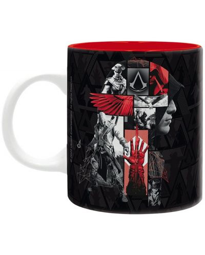 Cană ABYstyle Games - Assassin's Creed - Crest black & red - 2