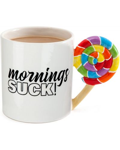 Cana 3D Big Mouth Humor: Mornings - Mornings Suck, 550 ml - 1
