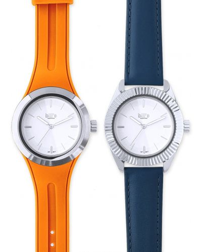 Ceas Bill's Watches Twist - Orange & Navy Blue - 1