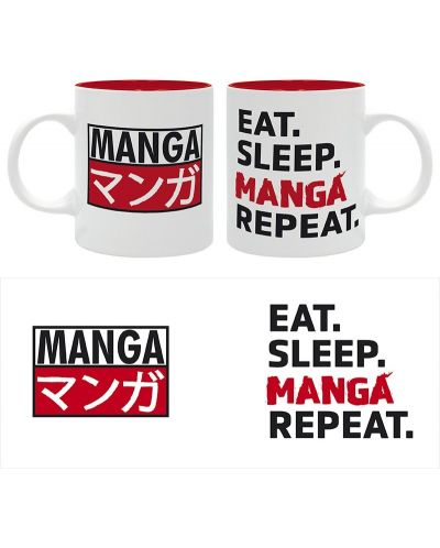 Cană The Good Gift Humor: Adult - Eat, Sleep, Manga, Repeat - 3
