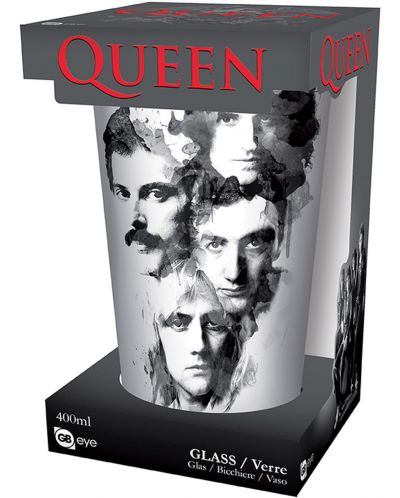 Pahar pentru apă GB eye Music: Queen - Faces, 400 ml - 3
