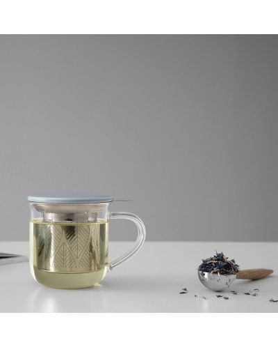 Ceașcă de ceai cu strecurătoare Viva Scandinavia - Minima, 400 ml, cu capac albastru - 8