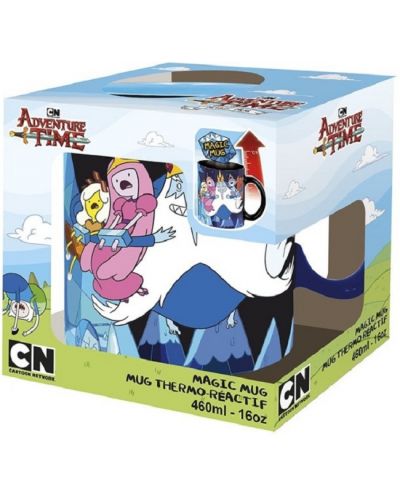 Cupa cu efect termic ABYstyle Animation: Adventure Time - Ice King & Princesses, 460 ml - 3