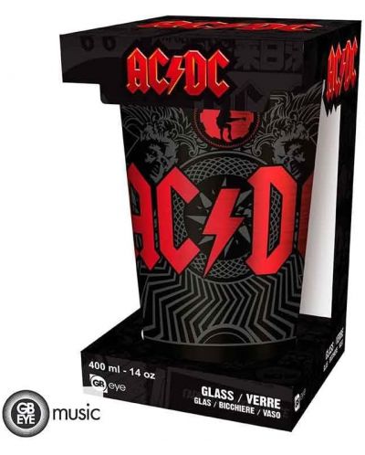 Pahar pentru apă GB eye Music: AC/DC - Black Ice, 400 ml - 2