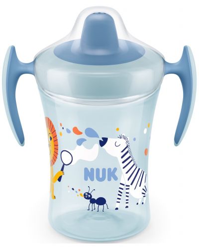 Cupa cu varf moale Nuk Evolution - Trainer cup, 230 ml, pentru baietel - 1