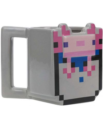 Cană 3D Paladone Games: Minecraft - Axolotl, 400 ml - 1