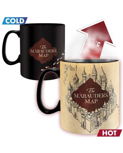 Cana cu efect termic ABYstyle Movies: Harry Potter - Marauder map	 - 3