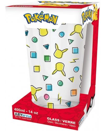 Pahar pentru apa ABYstyle Games: Pokemon - Pikachu pattern - 2