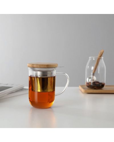 Ceașcă de ceai cu strecurătoare Viva Scandinavia - Minima, 500 ml, cu capac - 7