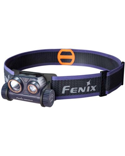 Lanternă frontală Fenix - HM65R-DT, LED, mov inchis - 1