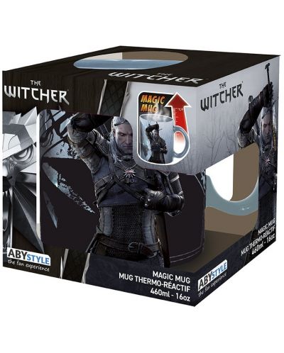 Pahar cu efect termic ABYstyle Games: The Witcher - Geralt & Ciri, 460 ml - 3