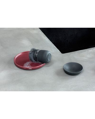 Perie cu dozator pentru detergent de vase Brabantia - SinkSide Dark Grey - 5
