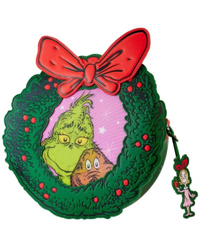 Geantă Loungefly Books: Dr. Seuss - Santa Grinch and Max - 2