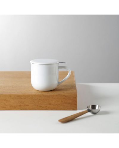 Ceașcă de ceai cu strecurătoare Viva Scandinavia - Minima Pure White, 350 ml - 4
